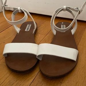 White Steve Madden Sandals
